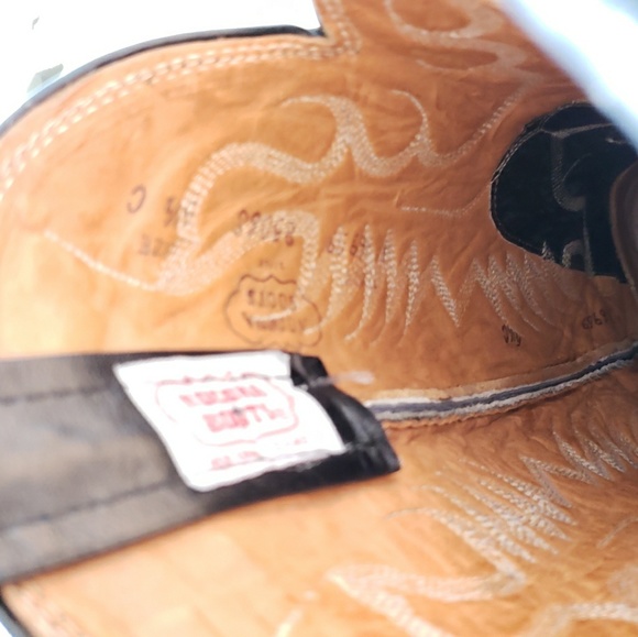 Nacona Boots Western Womens US 5.5C Black Leather - Picture 7 of 8